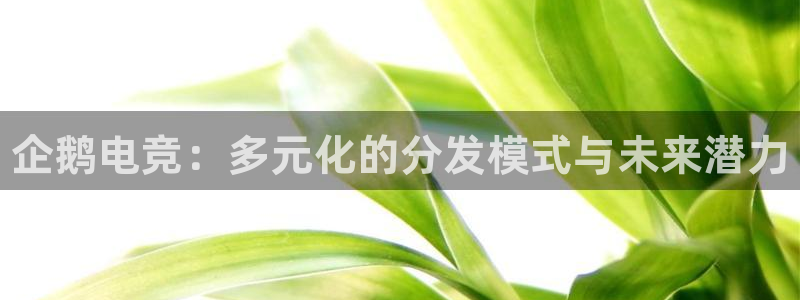 南宫电竞平台：企鹅电竞：多元化的分发模式与未来潜力